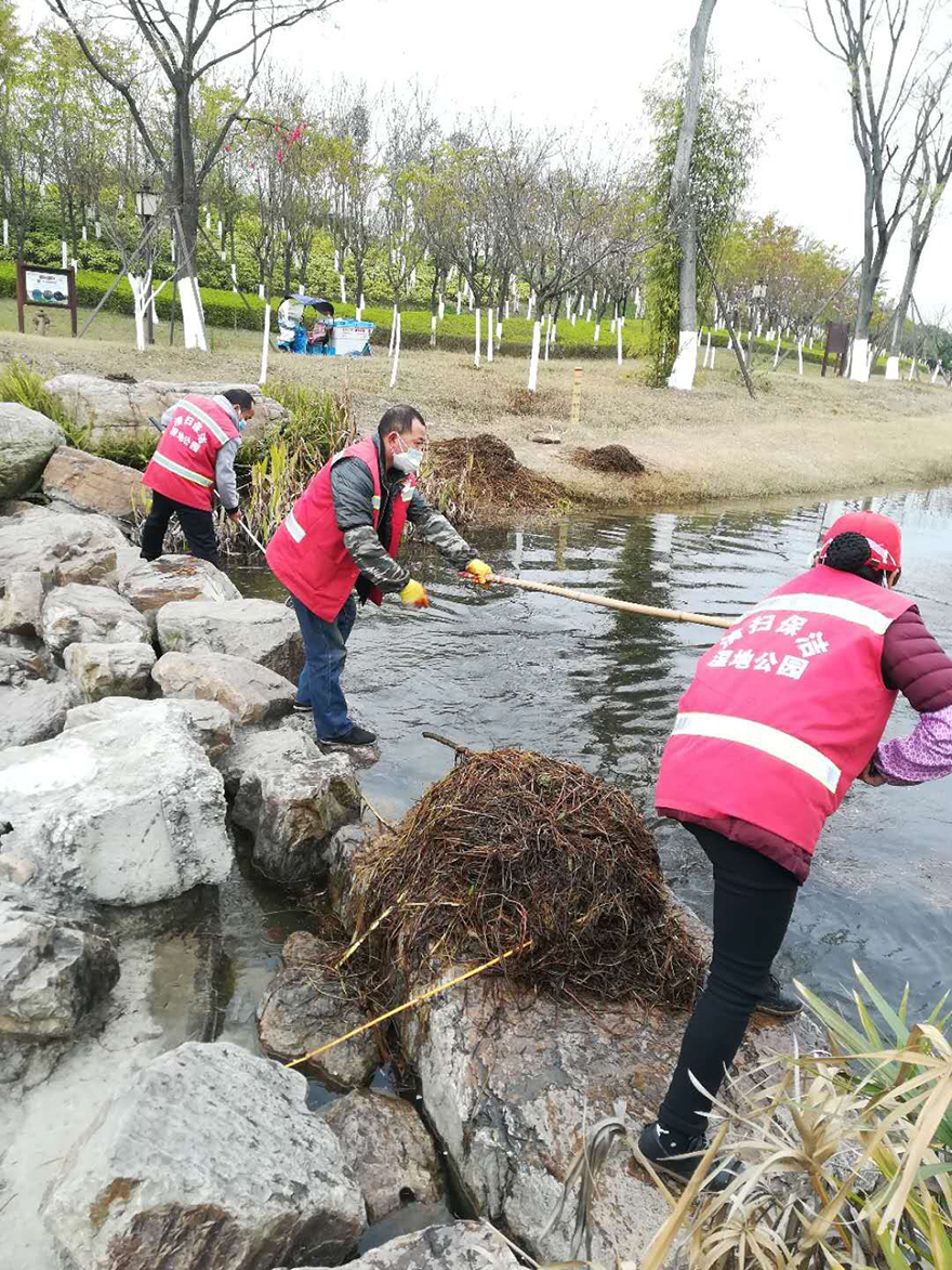 小枧生態(tài)公園開展大掃除活動1